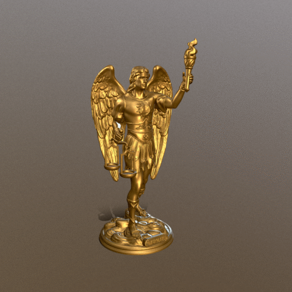 Estatua Arcángel Uriel para impresión 3D - Image 2