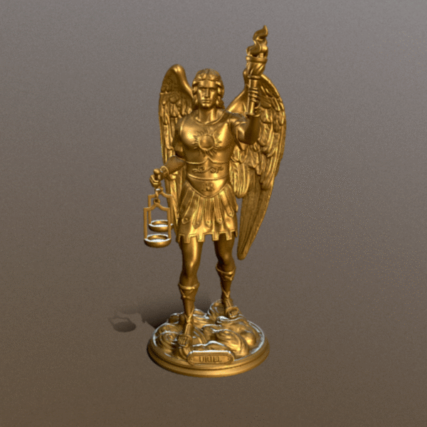 Estatua Arcángel Uriel para impresión 3D - Image 3