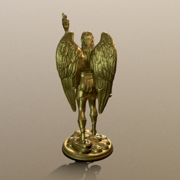 Estatua Arcángel Uriel para impresión 3D - Image 5