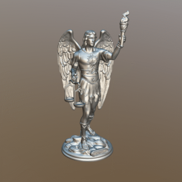 Estatua Arcángel Uriel para impresión 3D - Image 8