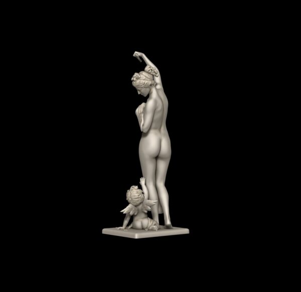 Venus desarmando el estilo clásico de escultura de cupido - Image 4