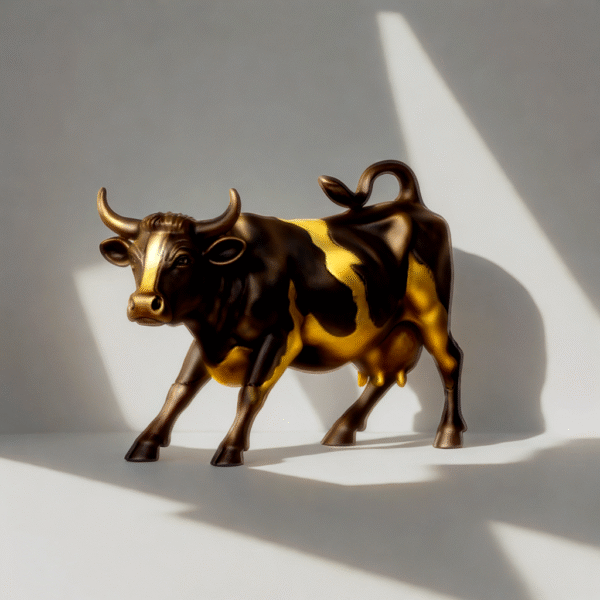 Estatua decorativa de la "Vaca" de Wall Street