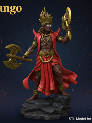 Xango God Orisha Shango - Yoruba Royal Ancestor Statue