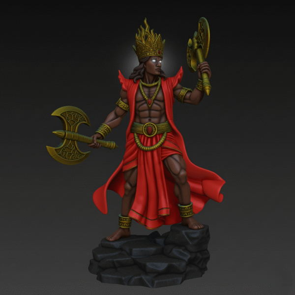 Xango God Orisha Shango - Yoruba Royal Ancestor Statue - Image 4