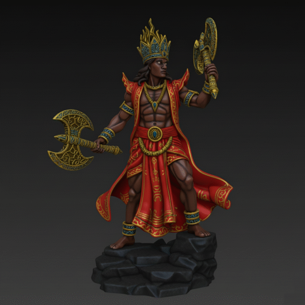 Xango God Orisha Shango - Yoruba Royal Ancestor Statue - Image 5