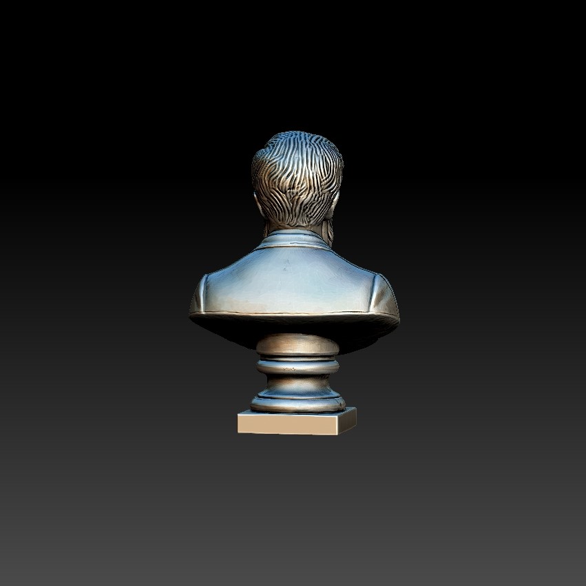 Busto de Leandro N. Alem - Escultura 3D para Impresión STL - Image 4