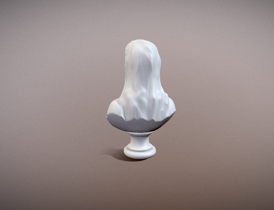 Busto Dama con Velo veiled skull woman stl - Image 5