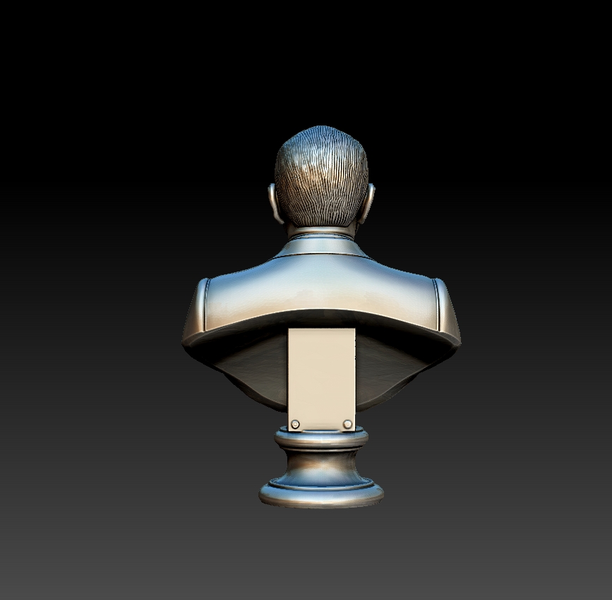 Busto de Marcelo Torcuato de Alvear - Modelo 3D STL para Impresión - Image 3