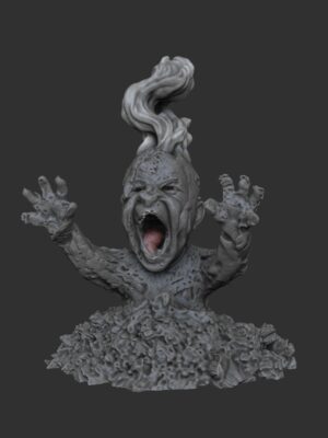 Ash Baby Meme - AI Horror Artifact Statue