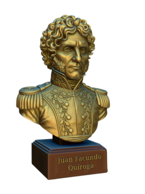 Escultura 3D Busto Facundo Quiroga - Modelo para Imprimir STL
