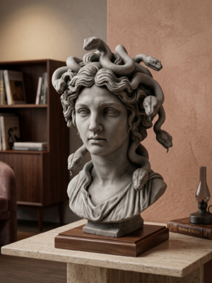 Archivo STL Busto Medusa 3D - Modelo para Imprimir