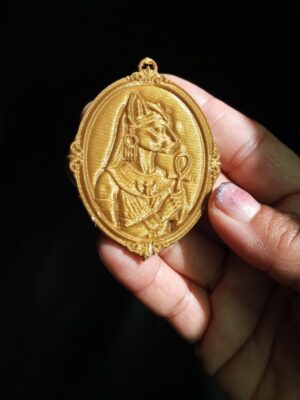 Camafeo Decorativo de la Diosa Egipcia Bastet