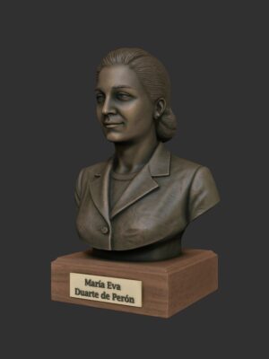 Archivo STL Busto Eva Duarte de Perón (Evita) - Modelo 3D
