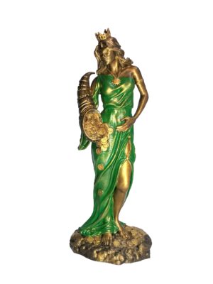 Estatua Diosa de la Fortuna Clásica 25cm - Pintada a Mano