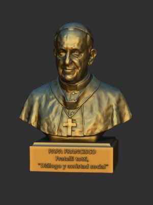 Busto Decorativo del Papa Francisco - Modelo 3D STL para Impresión