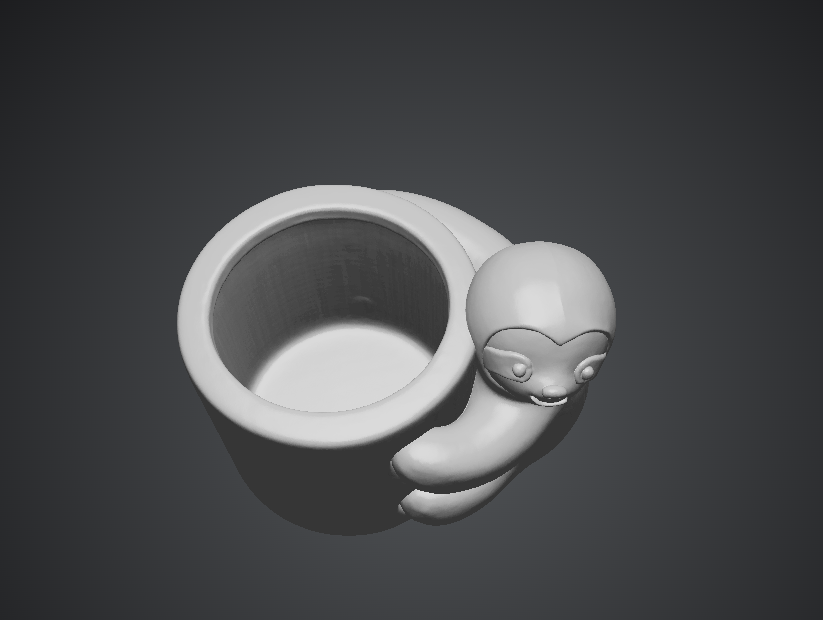 Baby Sloth Hugging Planter Pot - Cute Decorative Planter - 3D Printable Model - Image 3