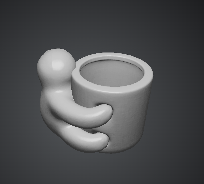 Baby Sloth Hugging Planter Pot - Cute Decorative Planter - 3D Printable Model - Image 4