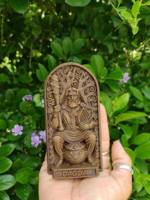 Estatuilla del Dios Celta Dagda (12cm) - Pintada a Mano