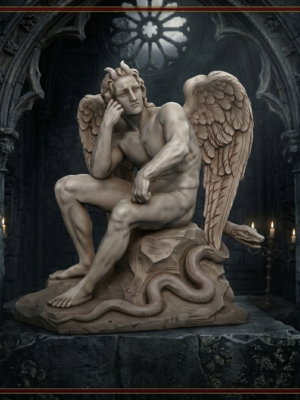 Archivo STL Escultura Lucifer - Modelo Imprimible