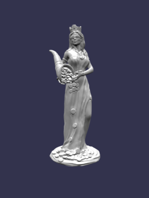 Archivo STL Escultura Diosa de la Fortuna - Imprimible