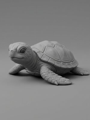 Cute Turtle Statuette - 3D Printable Model