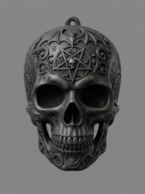 Occult Skull Ornament - 3D Printable Model