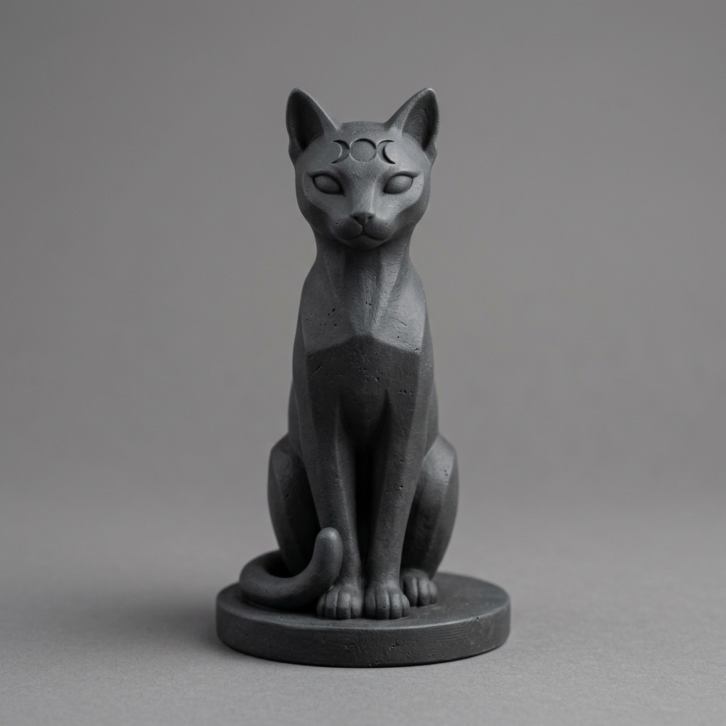 Occult Gothic Cat - 3D Printable Model