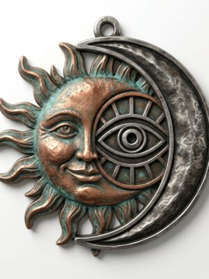 Celestial Sun and Moon Amulet - 3D Printable Model
