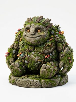 Forest Golem Statuette - Ancient Rock Elemental - 3D Printable Model