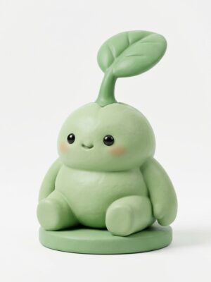 Kawaii Plant Sprout - Modern Art Toy Decor - 3D Printable Model