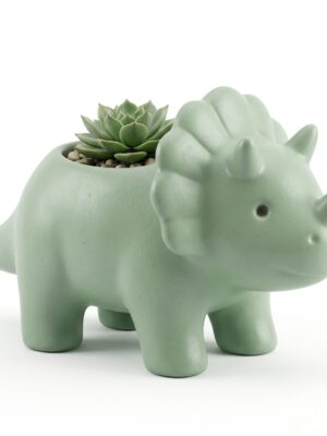 Baby Triceratops Dinosaur Planter Pot - Cute Decorative Planter - 3D Printable Model