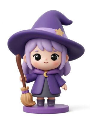 [FREE STL] Cute Chibi Witch Statuette - 3D Printable Model