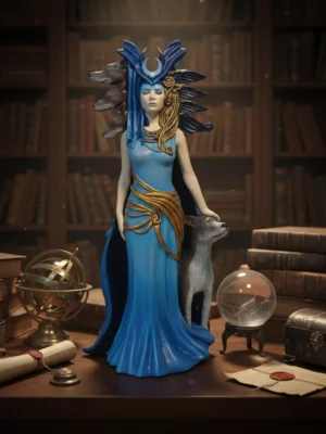 Estatua Diosa Hécate 25cm Impresión 3d Color Premium