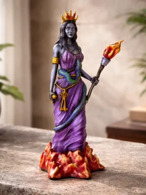 Estatua Dios Hécate Inframundo Premium Impresion 3d 20cm