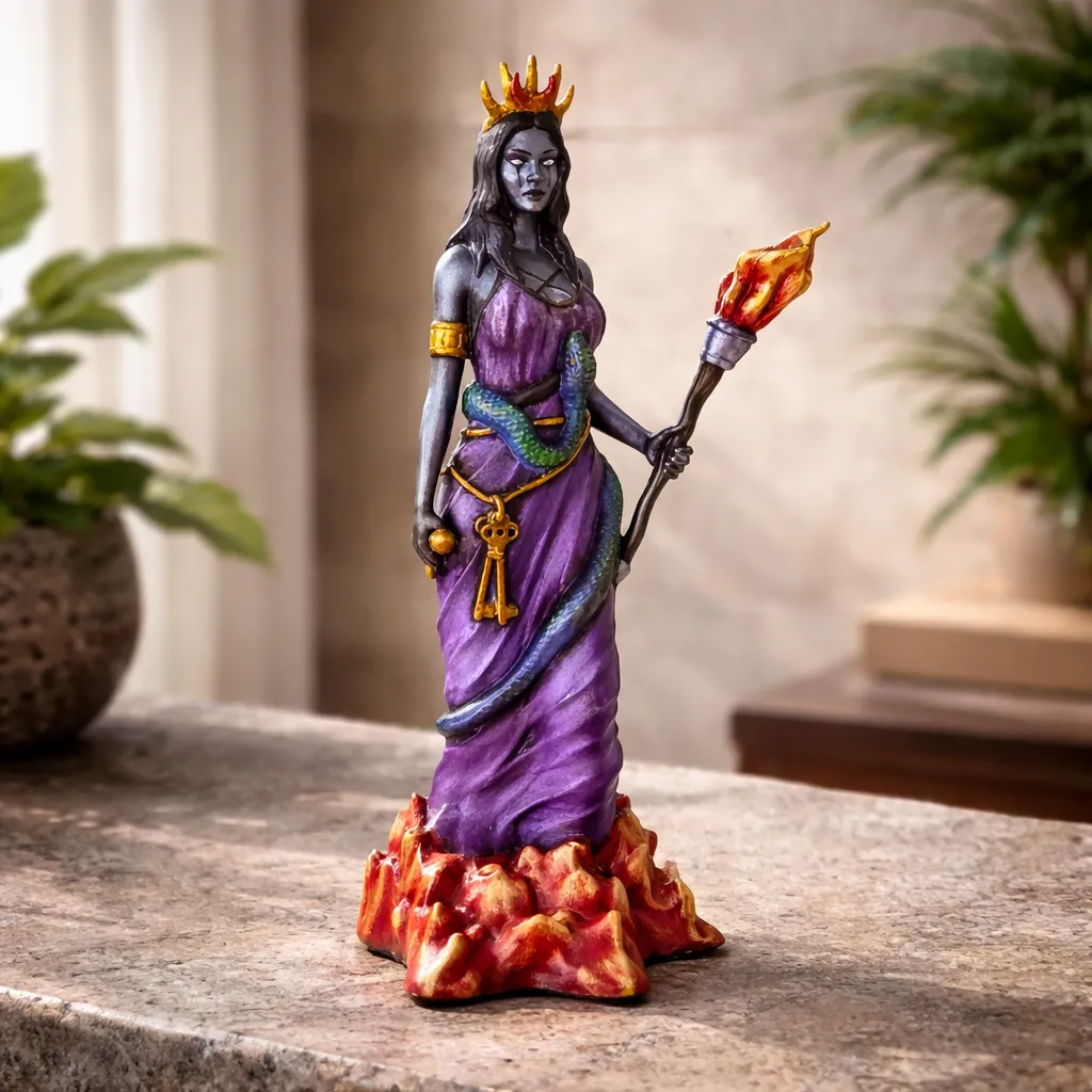 Estatua Dios Hécate Inframundo Premium Impresion 3d 20cm