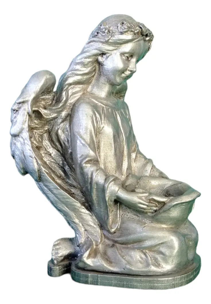Estatua Decorativa Angelito Angelita Niña 15cm Impres. 3d - Image 3