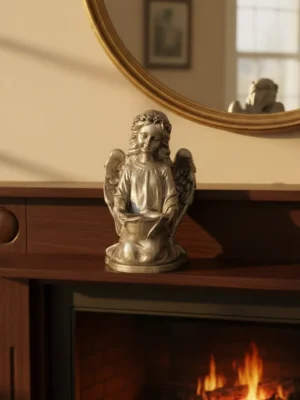 Estatua Decorativa Angelito Angelita Niña 15cm Impres. 3d
