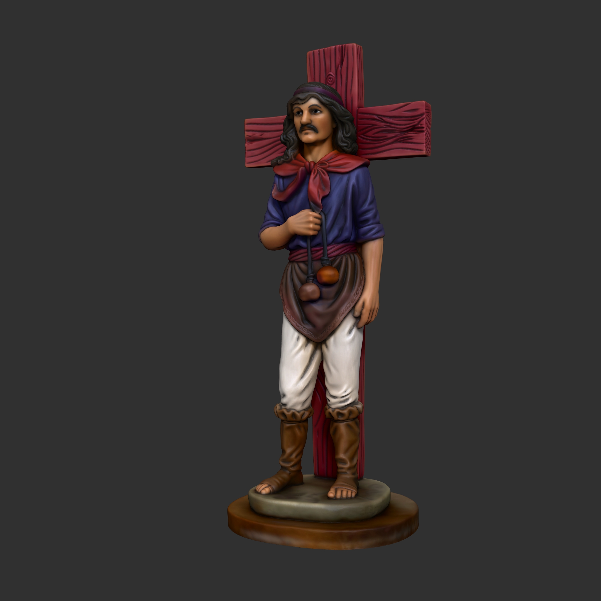 Escultura 3D Gauchito Gil - Estatuilla para Imprimir - Image 2