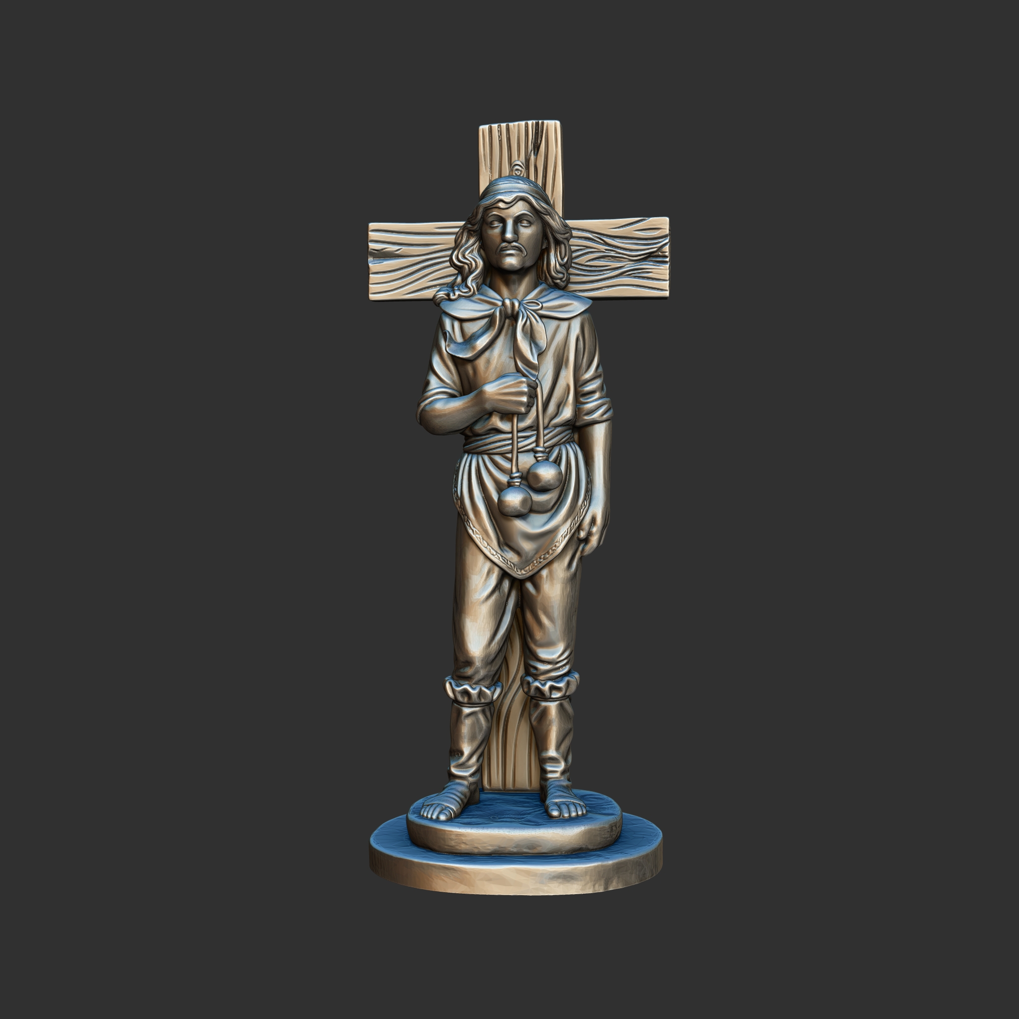 Escultura 3D Gauchito Gil - Estatuilla para Imprimir - Image 4