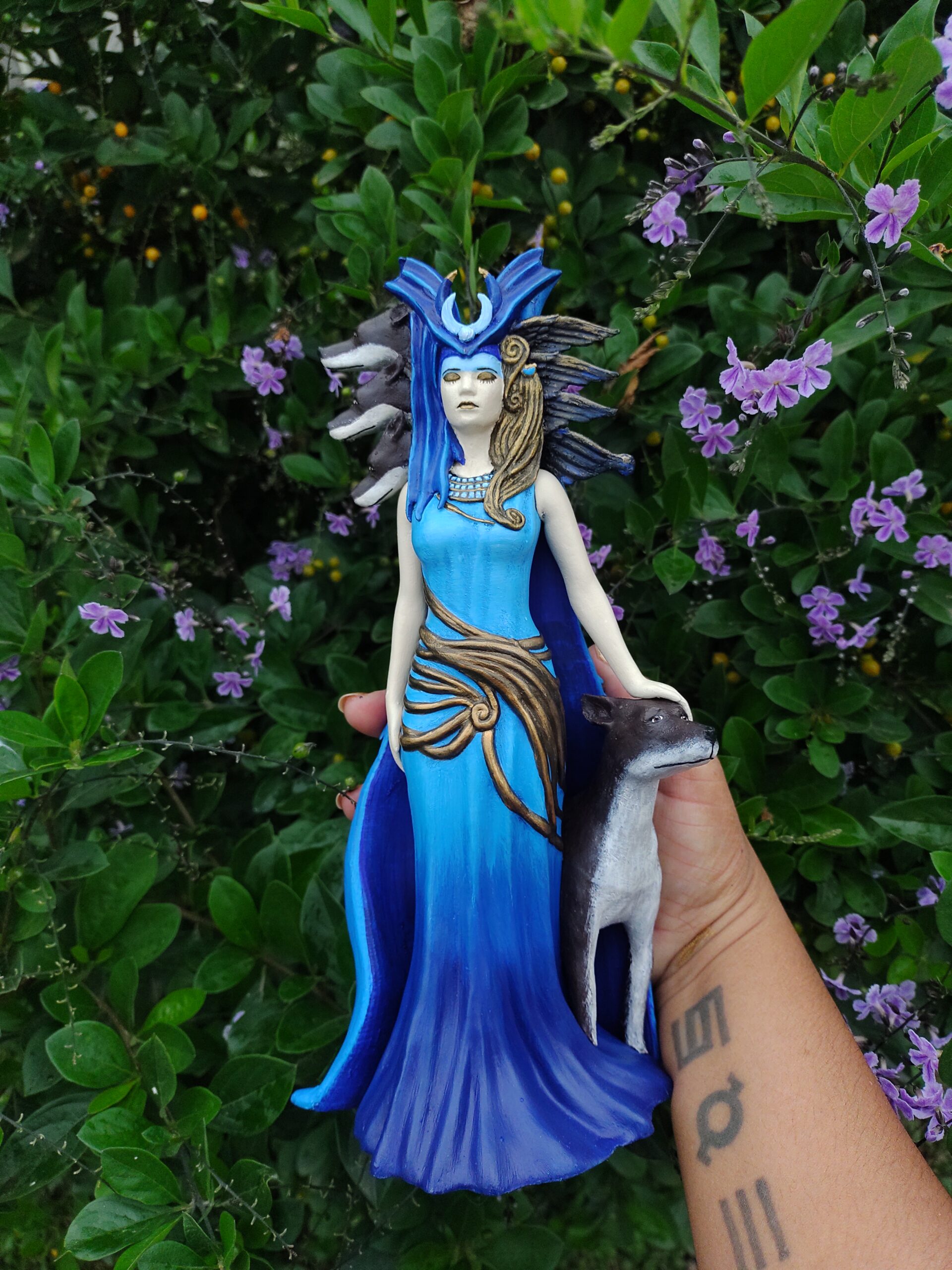 Estatua Diosa Hécate 25cm Impresión 3d Color Premium - Image 5
