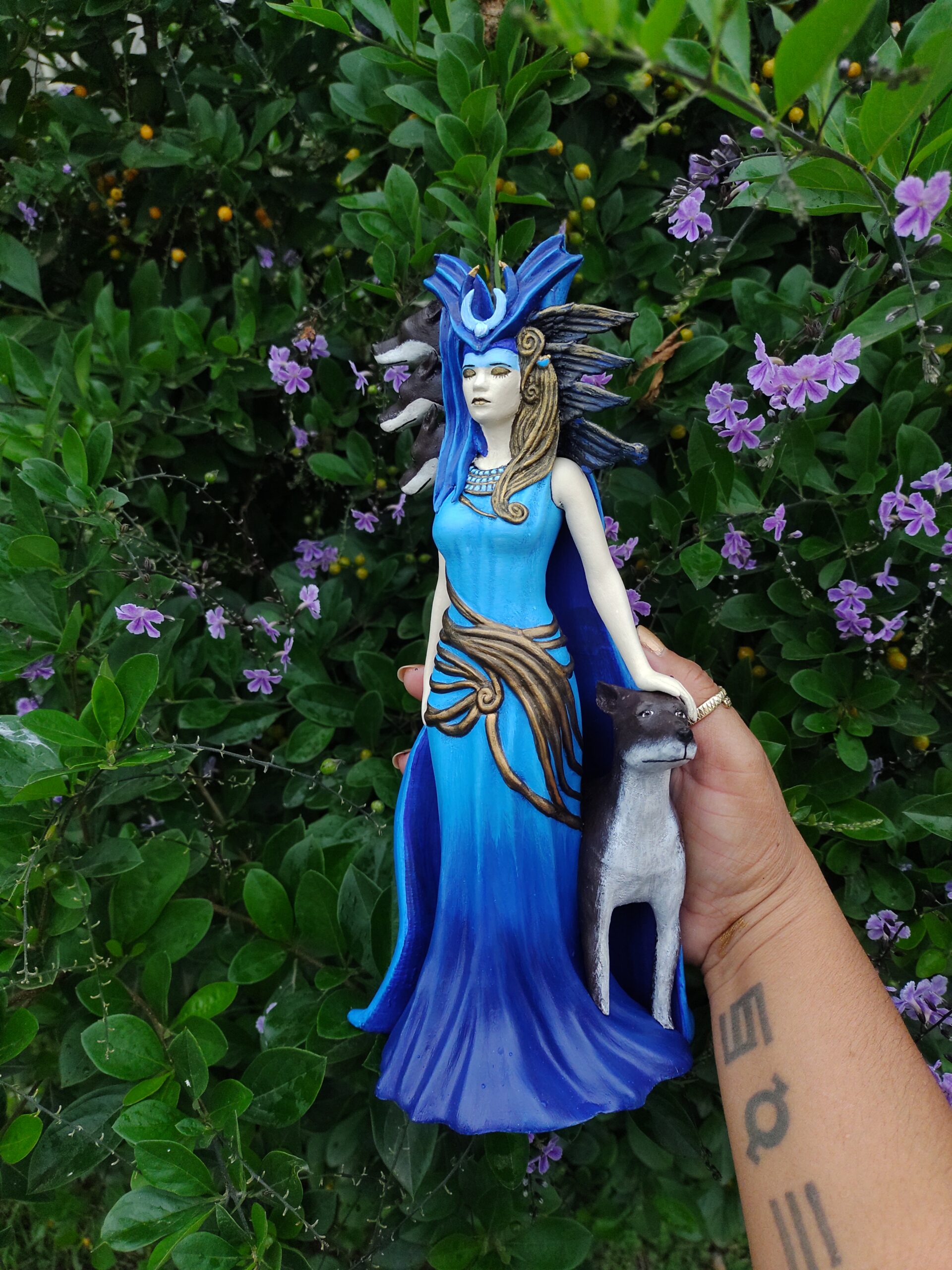 Estatua Diosa Hécate 25cm Impresión 3d Color Premium - Image 6