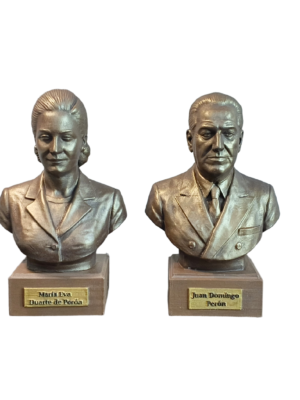 Combo Bustos Perón + Evita Pintado 3d Pla Calidad Pro