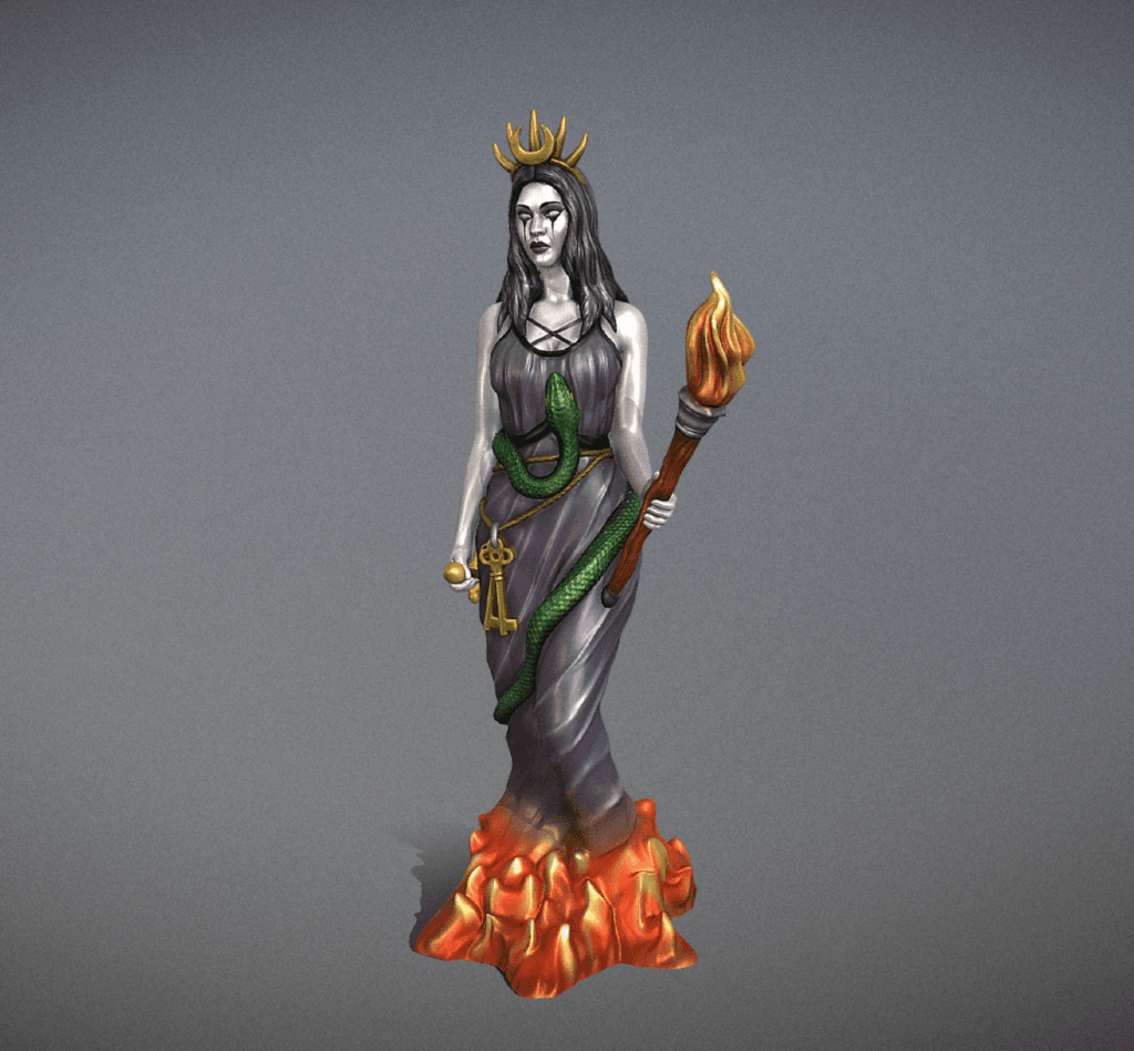 Hécate estatua personalizada 3D
