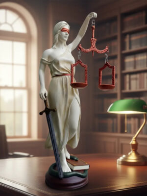 Estatua Diosa De La Justicia Themis Calidad Premium 3d