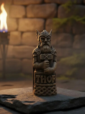 Mini Estatuilla Dios Thor 10cm 3d