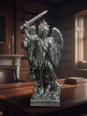 Estatuilla Decorativa Arcangel San Miguel 15cm Pla 3d