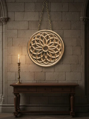 Adorno De Pared Decorativo Vintage Ventana Gótica
