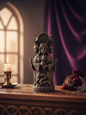 Estatua Hécate Griega 3d Magia Hechicería