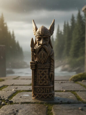 Estatuilla Dios Odín 10cm 3d