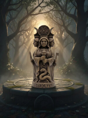 Mini Estatuilla Diosa Triple Hekate Griega 3d 15cm